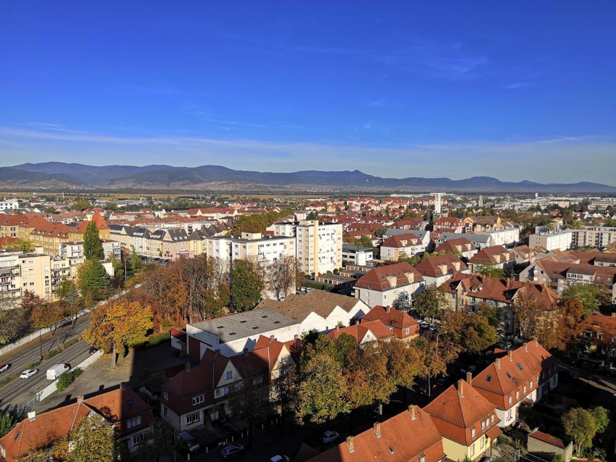 Bel Appartement Avec Vue Splendide Sur Toute La Ville De Colmar - Parking Gratuit Luaran gambar