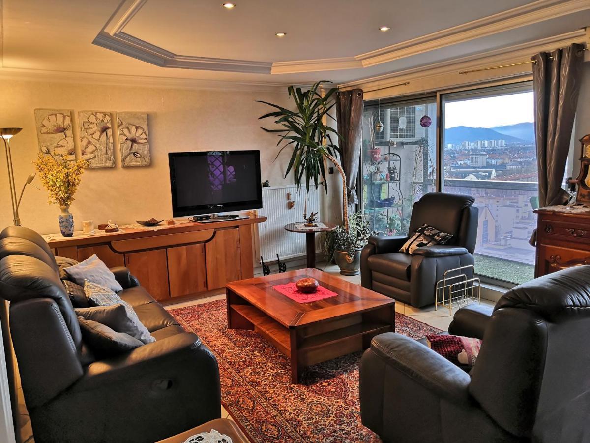 Bel Appartement Avec Vue Splendide Sur Toute La Ville De Colmar - Parking Gratuit Luaran gambar